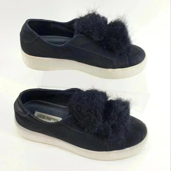 STEVE MADDEN BLACK  SNEAKERS - Picture 1 of 6